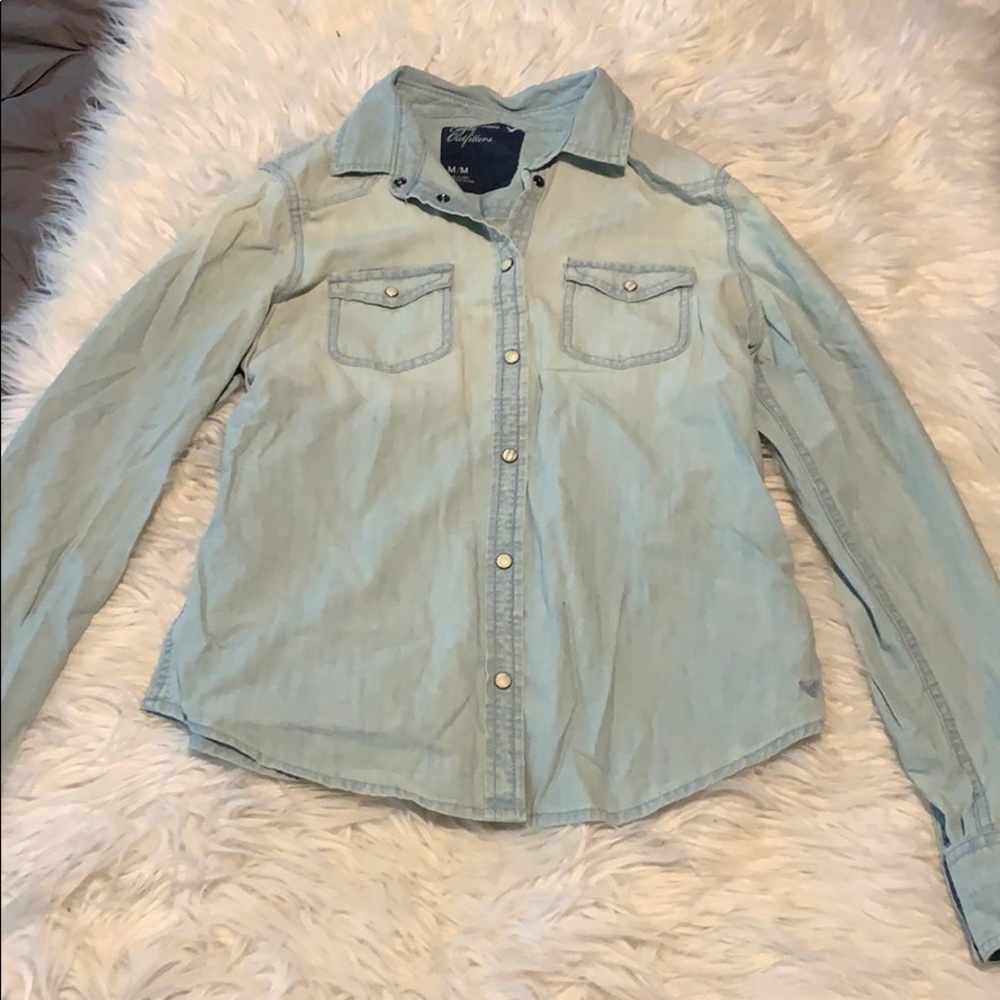 American Eagle Outfitters chambray shirt